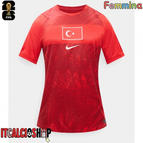 Turchia Prima Maglia Femmina Mondiali 2026 Manica Corta